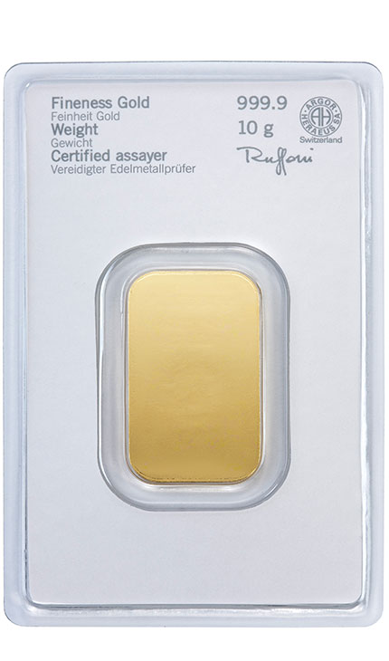 10g Goldbarren 
