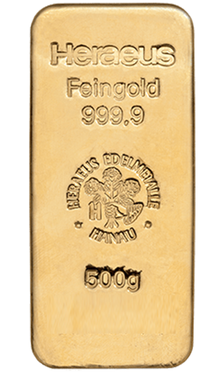 500g Goldbarren 